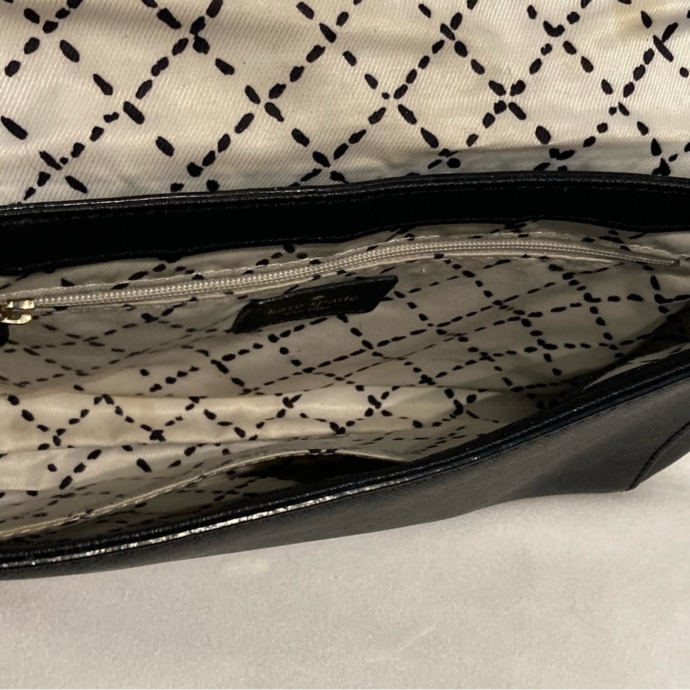 Kate Spade Laurel Way Greer Black Saffiano Leather Crossbody Shoulder Bag Purse - Picture 10 of 14